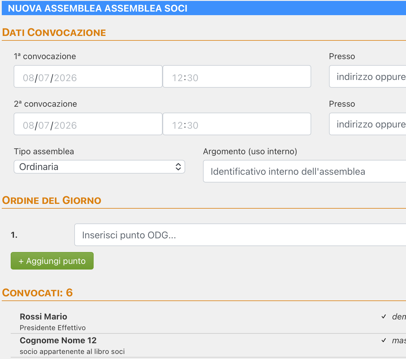 Assemblee, libro soci, safeguarding